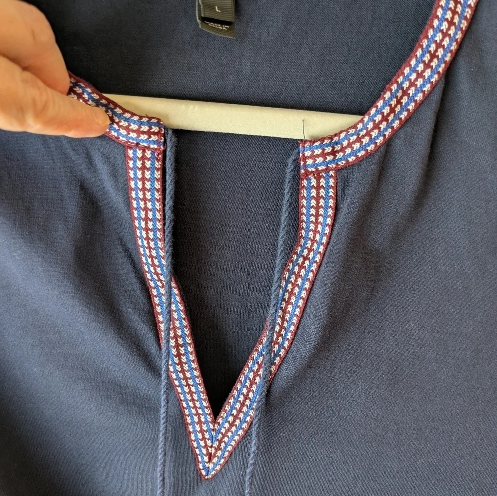 J. Crew Navy Top Sleeveless L